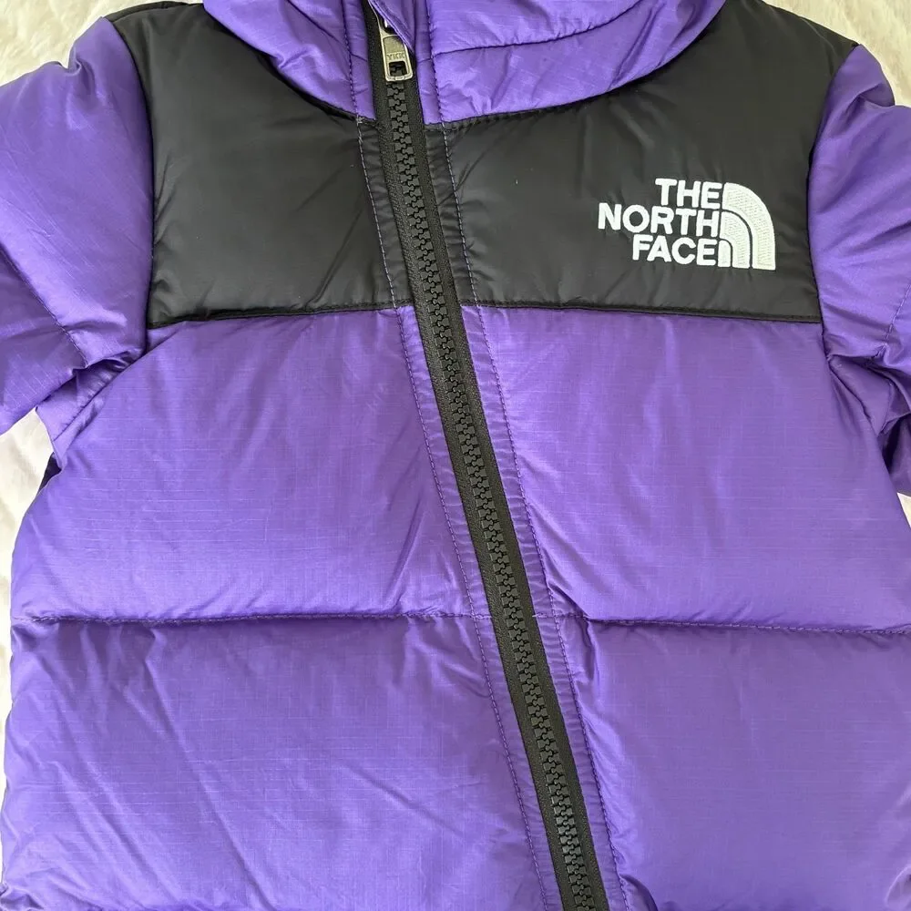 The North Face Baby 3-6M 1996 Retro Nuptse Down Bunting Purple Black Snowsuit